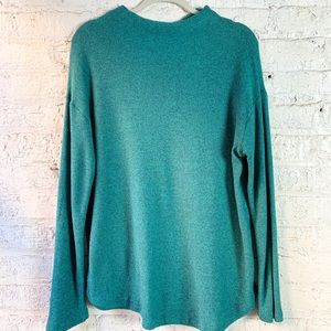 Old Navy mock neck emerald green sweater